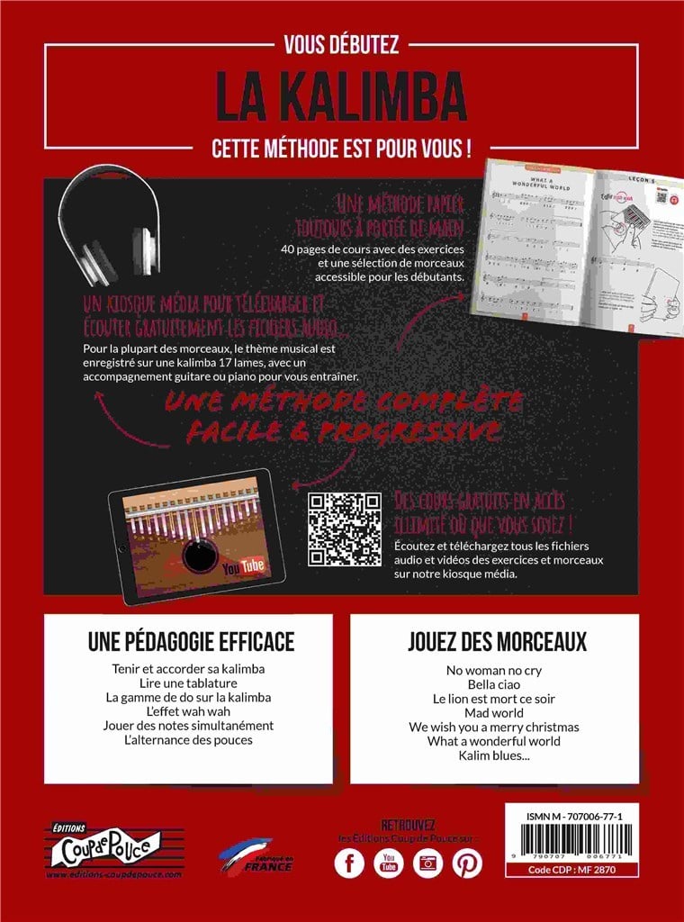 Méthode Kalimba Débutant