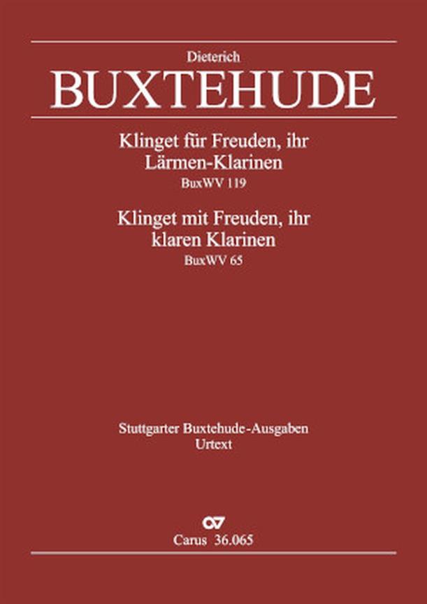 Klinget Für Freuden Ihr Lärmen Klarinen