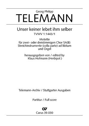 Unser keiner lebet ihm selber