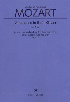 Thema mit Variationen in B