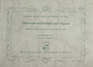 Octo toni ecclesiastici per Organo