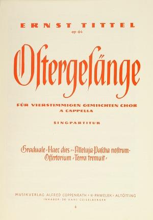 Tittel: Zwei Ostergesänge
