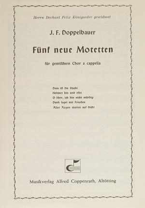 Fünf neue Motetten