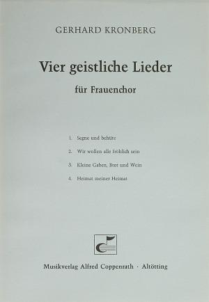 Kronberg: Vier geistliche Lieder [SSA]