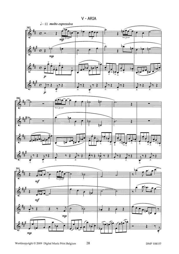 Partita For Sax Quartet