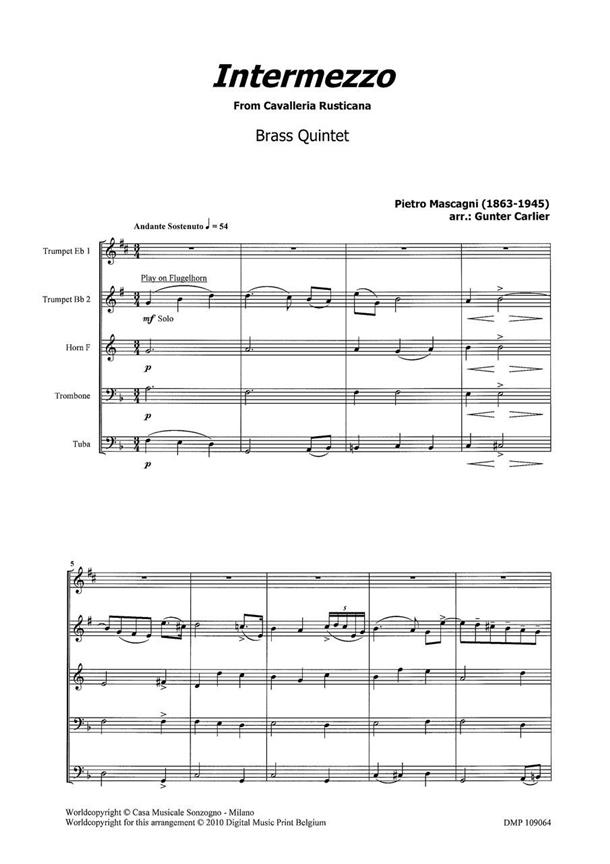 Intermezzo Uit Cavalleria Rusticana
