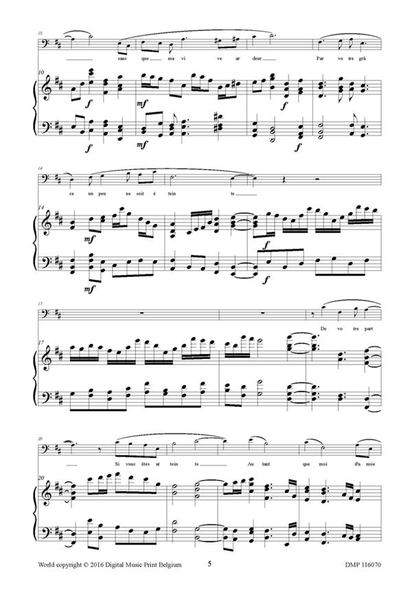 Ronsard Songs