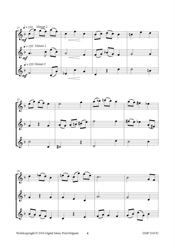 Minuet For Clarinettrio