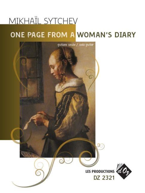 One Page from a Woman's Diary