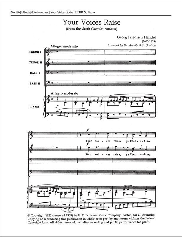 Chandos Anthem VI: Your Voices Raise