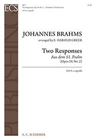 Two Responses from Motet, Opus 29, No. 2