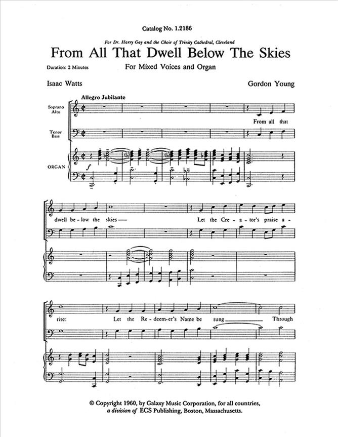 From All That Dwell Below the Skies