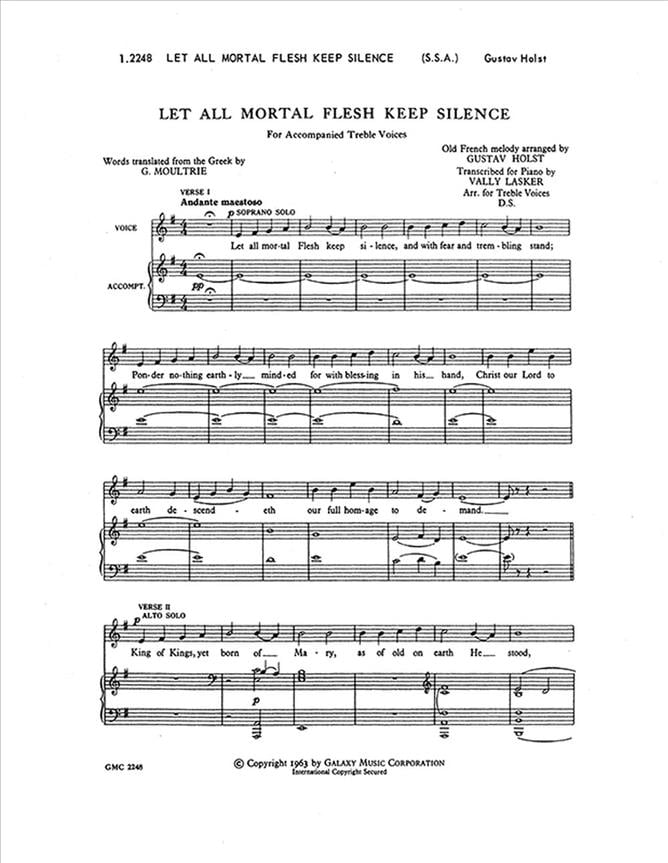 Let All Mortal Flesh Keep Silence