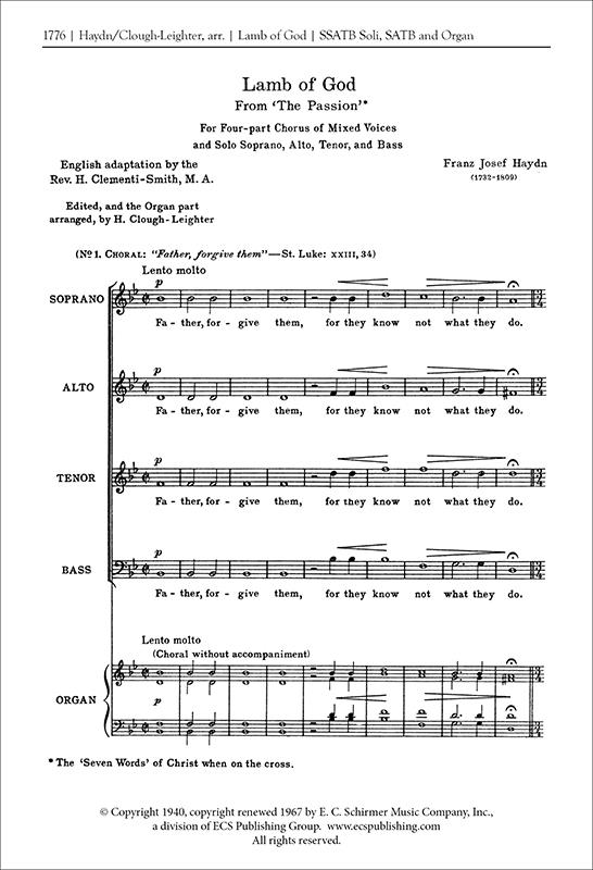 The Seven Last Words: Lamb of God
