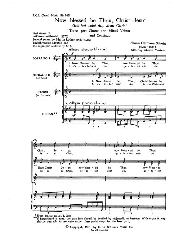 Gelobet seist du, Jesu Christ