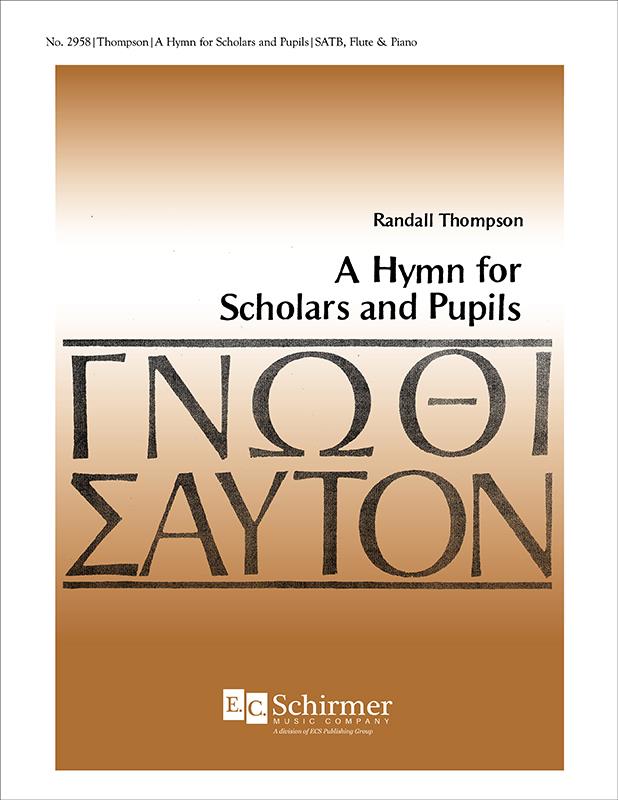 A Hymn For Scholars and Pupils