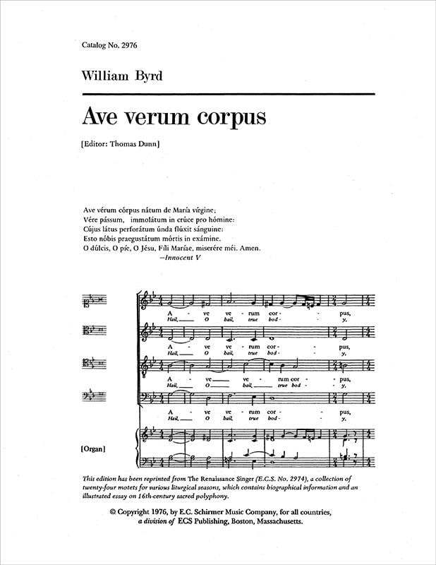 Ave verum Corpus