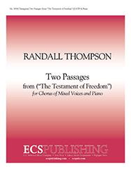 Two Passages from The Testament of Freedom
