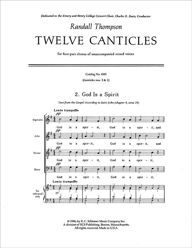 Twelve Canticles