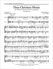 Three Christmas Motets