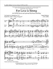 For Love Is Strong