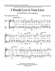 I Would Live in Your Love