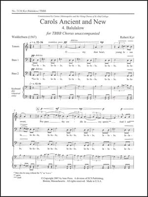 Carols Ancient and New: No. 4 Balulalow
