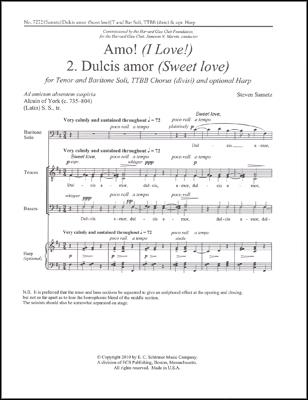 Amo!: No. 2. Dulcis amor