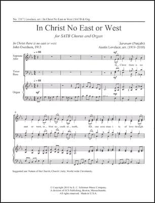 In Christ No East or West