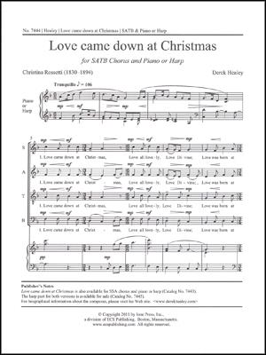 Love came down at Christmas