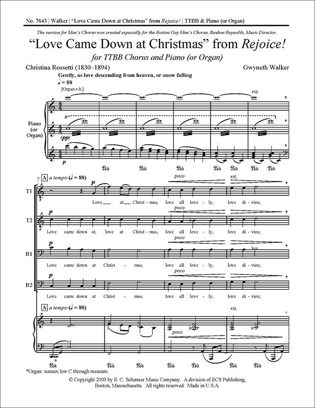 Rejoice!: No. 2 Love Came Down at Christmas
