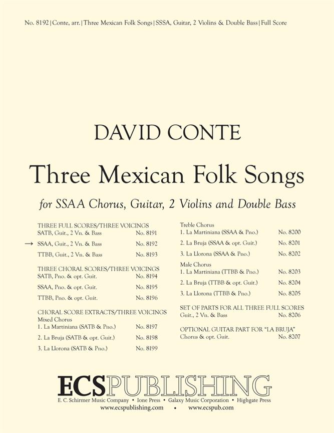 Three Mexican Folk Songs