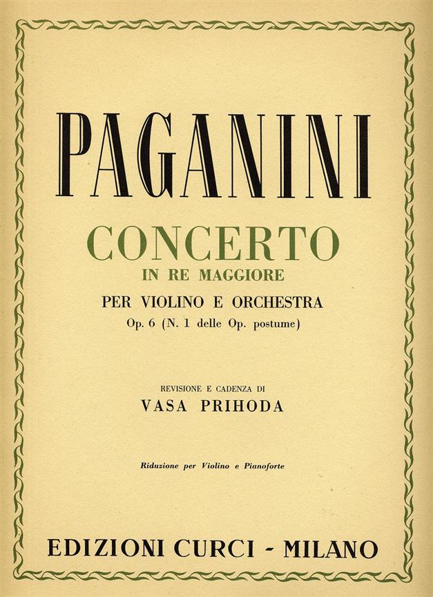 Concerto per violino e orchestra in Re m