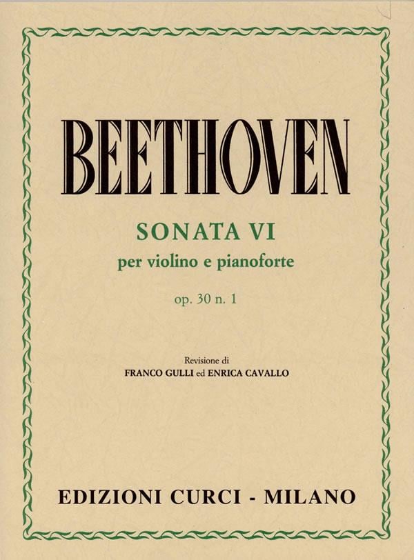 Sonata Op. 30 No. 1 For Violin and Piano