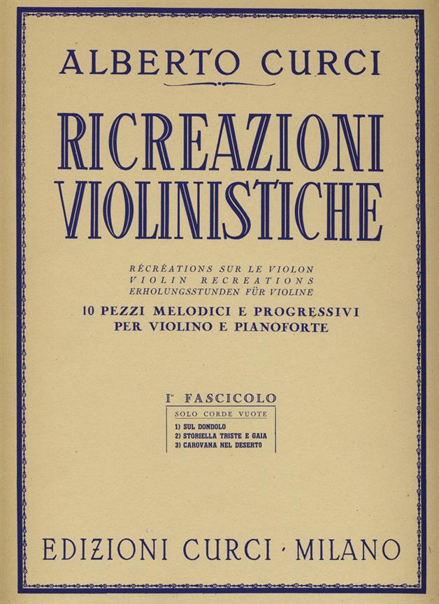 Ricreazioni Violinistiche Vol. 1