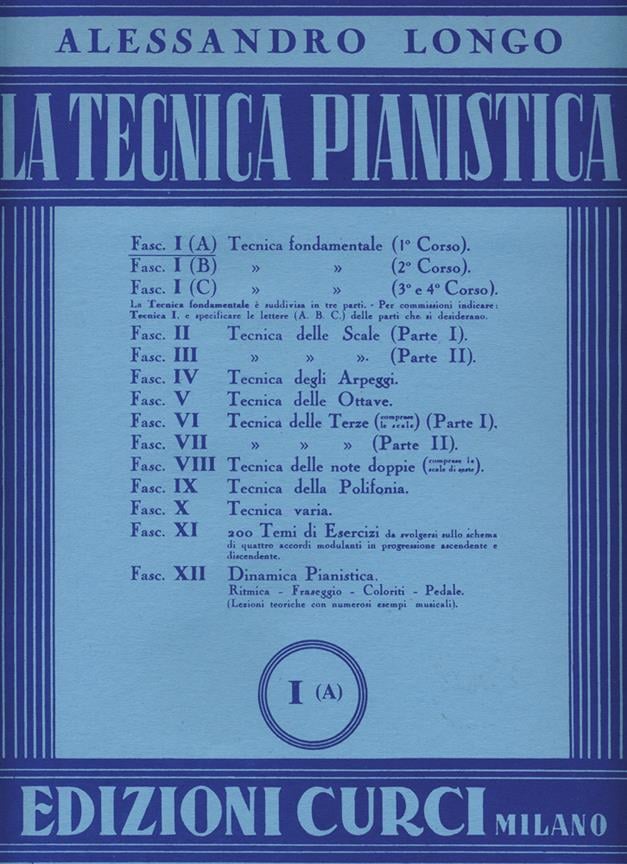 Tecnica Pianistica Vol. 1 A