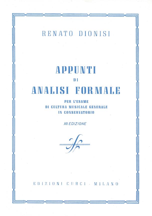 Appunti Di Analisi Formale