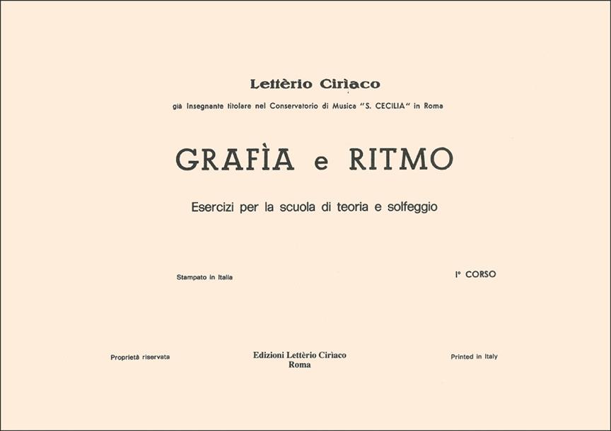 Grafia E Ritmo 1 Corso