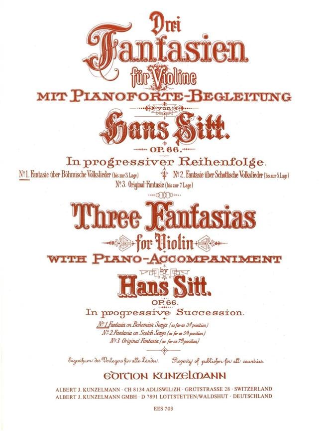 Fantasie Über Böhmische Volkslieder