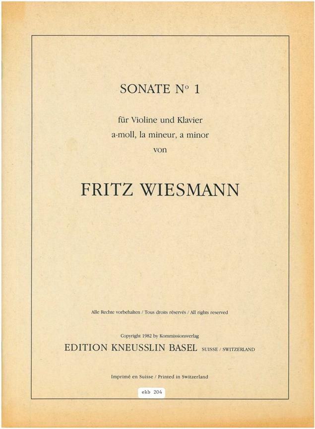 Sonate Nr. 1