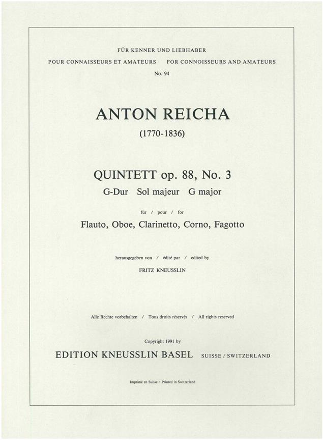 Quintett Op. 88-3