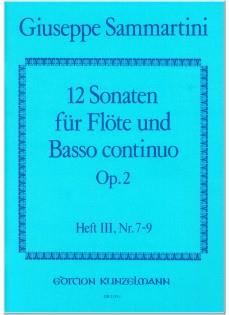 12 Sonaten für Flöte - Band 3