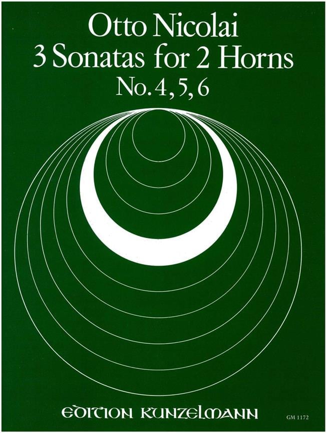 3 Sonaten (Nr. 4-6) Für 2 Hörner