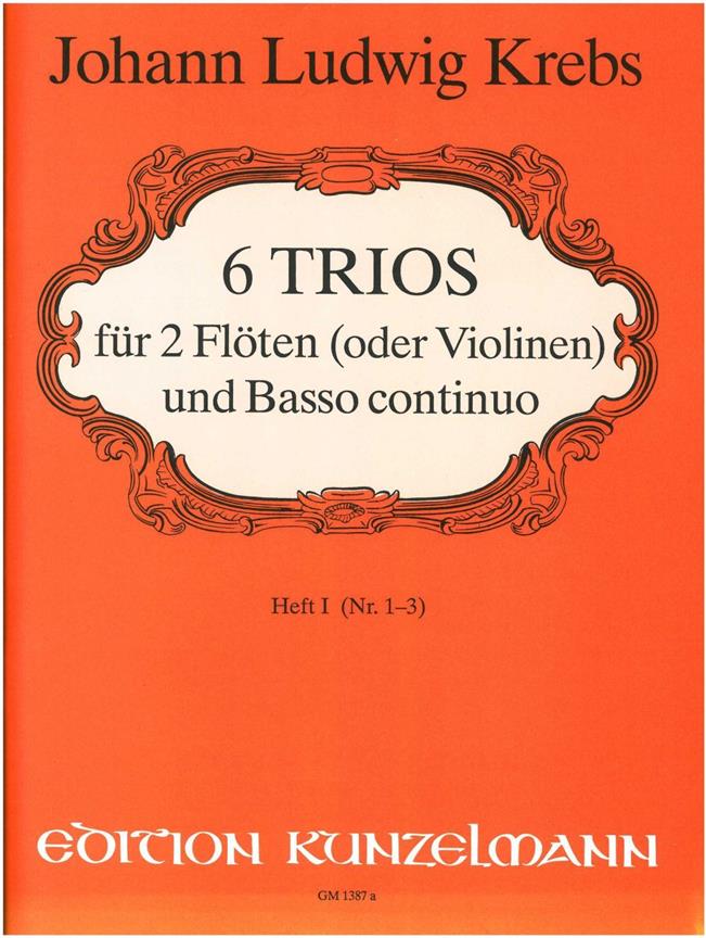 6 Trios Für 2 Flöten und Basso Continuo