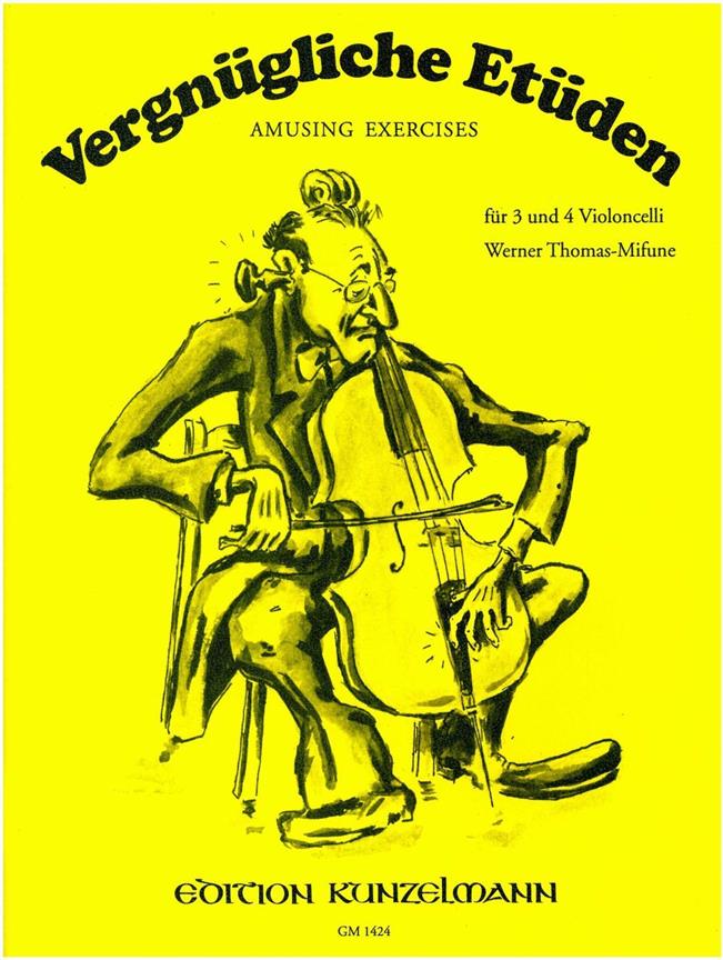 Vergnügliche Etüden Für 3 und 4 Violoncelli