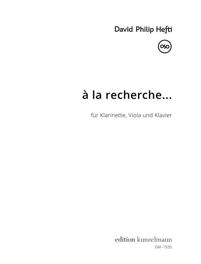 à la recherche