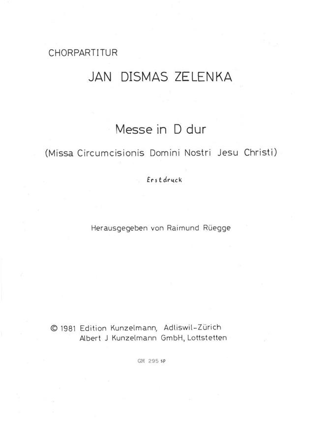 Missa Circumcisionis D-Dur
