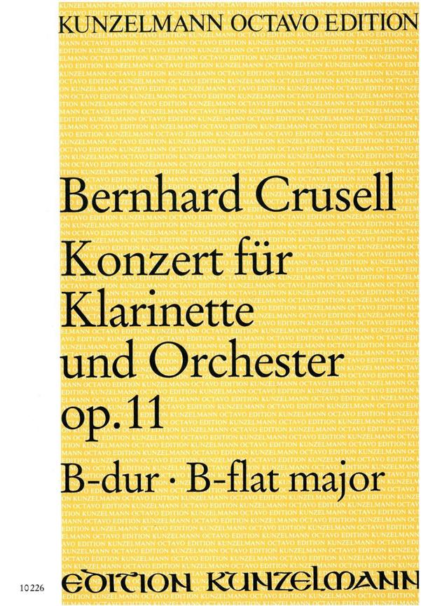 Konzert Für Klarinette B-Dur Op. 11