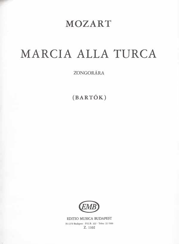 Marcia alla Turca von der Sonate A-Dur (KV 331)