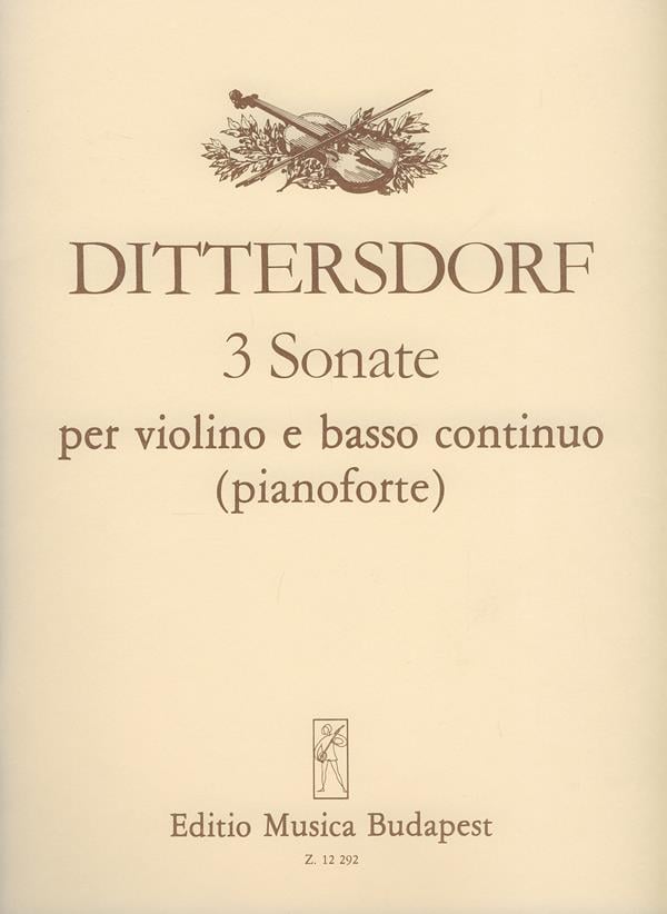 3 sonate per violino e basso continuo (pianoforte)